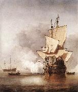 VELDE, Willem van de, the Younger The Cannon Shot we China oil painting reproduction